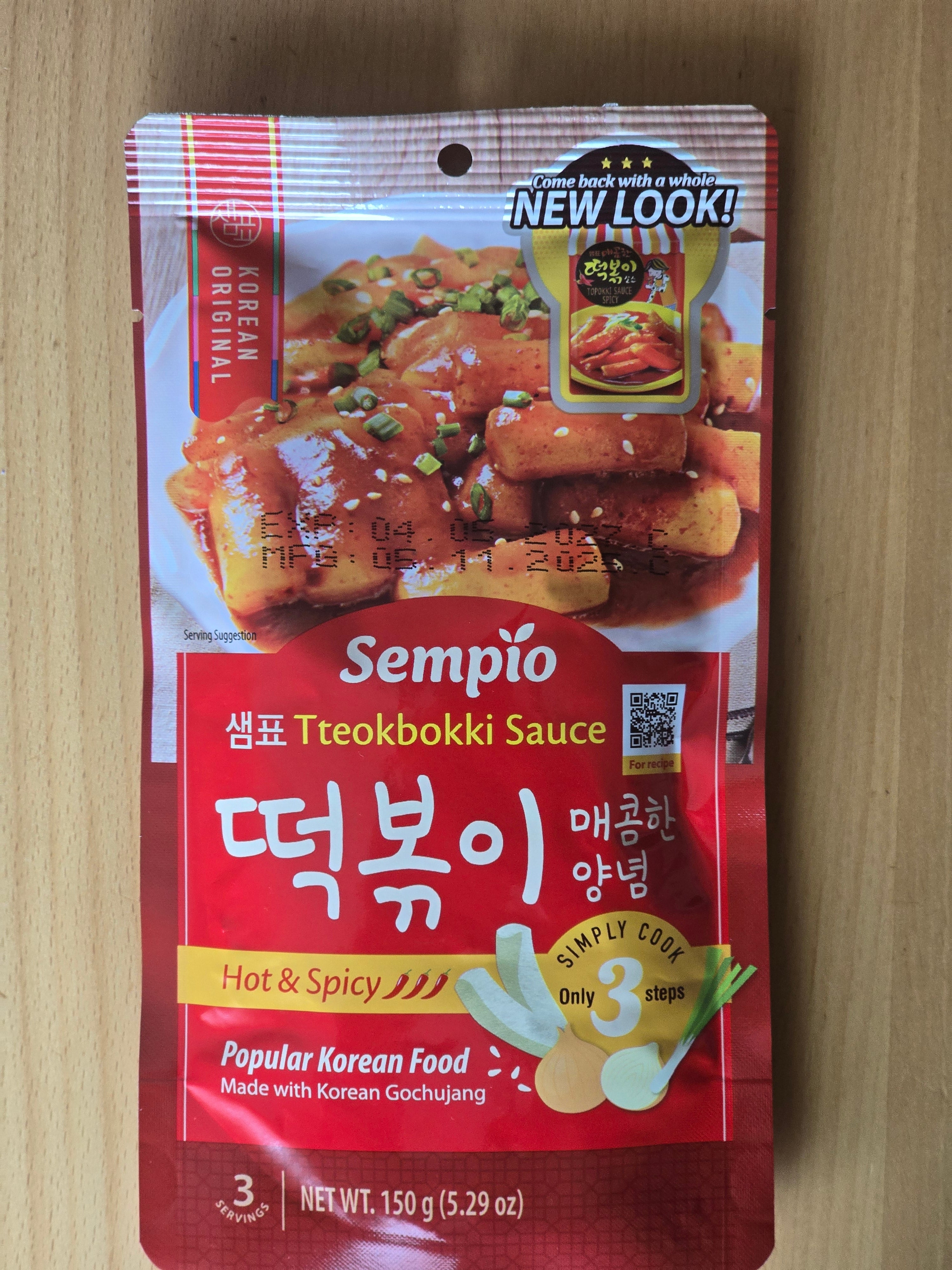 Tteokbokki Sauce, hot & spicy, Sempio, 150g