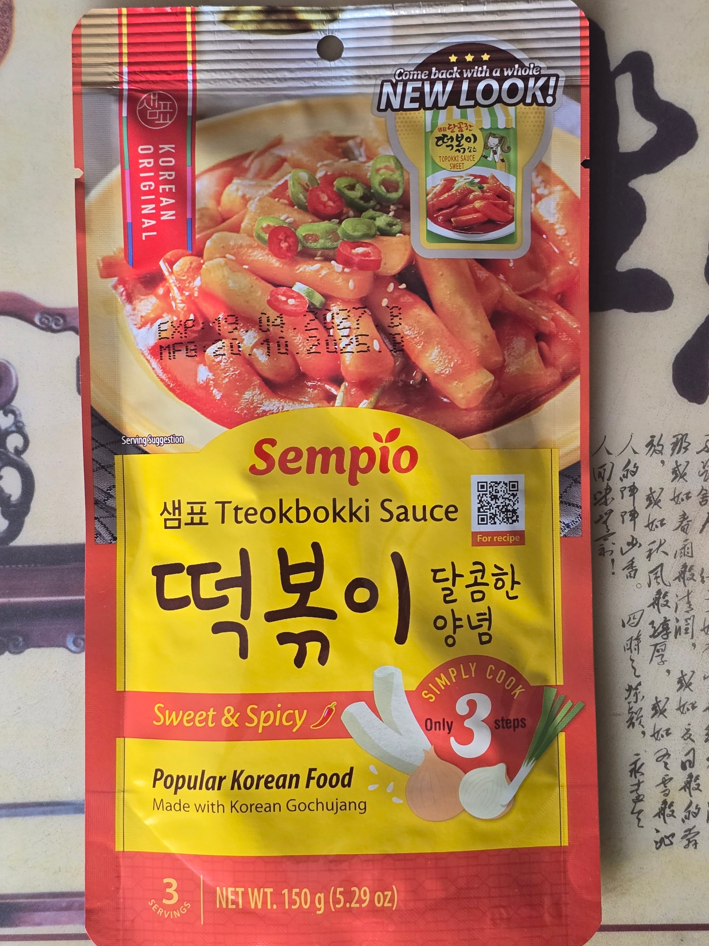 Tteokbokki Sauce, sweet & spicy, Sempio, 150g